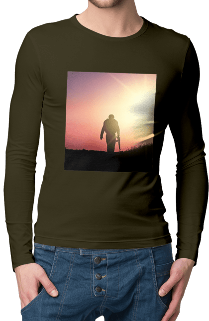 Чоловічий лонгслів з принтом "Патріот". Патриот, патриотизм, победа, украина, украинец. 2070702