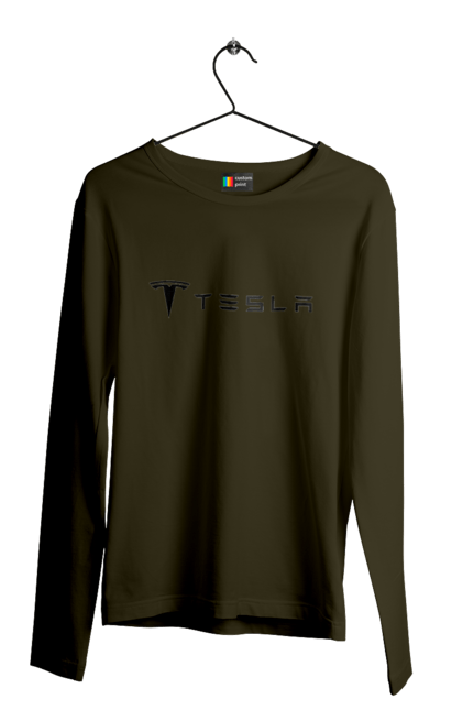 Men`s longsleeve with prints Tesla. Tesla. 2070702