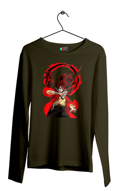 Men's longsleeve with prints Demon Slayer Yoriichi Tsugikuni. Anime, demon slayer, manga, tsugikuni, yoriichi, yoriichi tsugikuni. 2070702