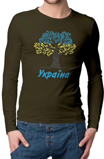 Blue yellow tree Ukraine
