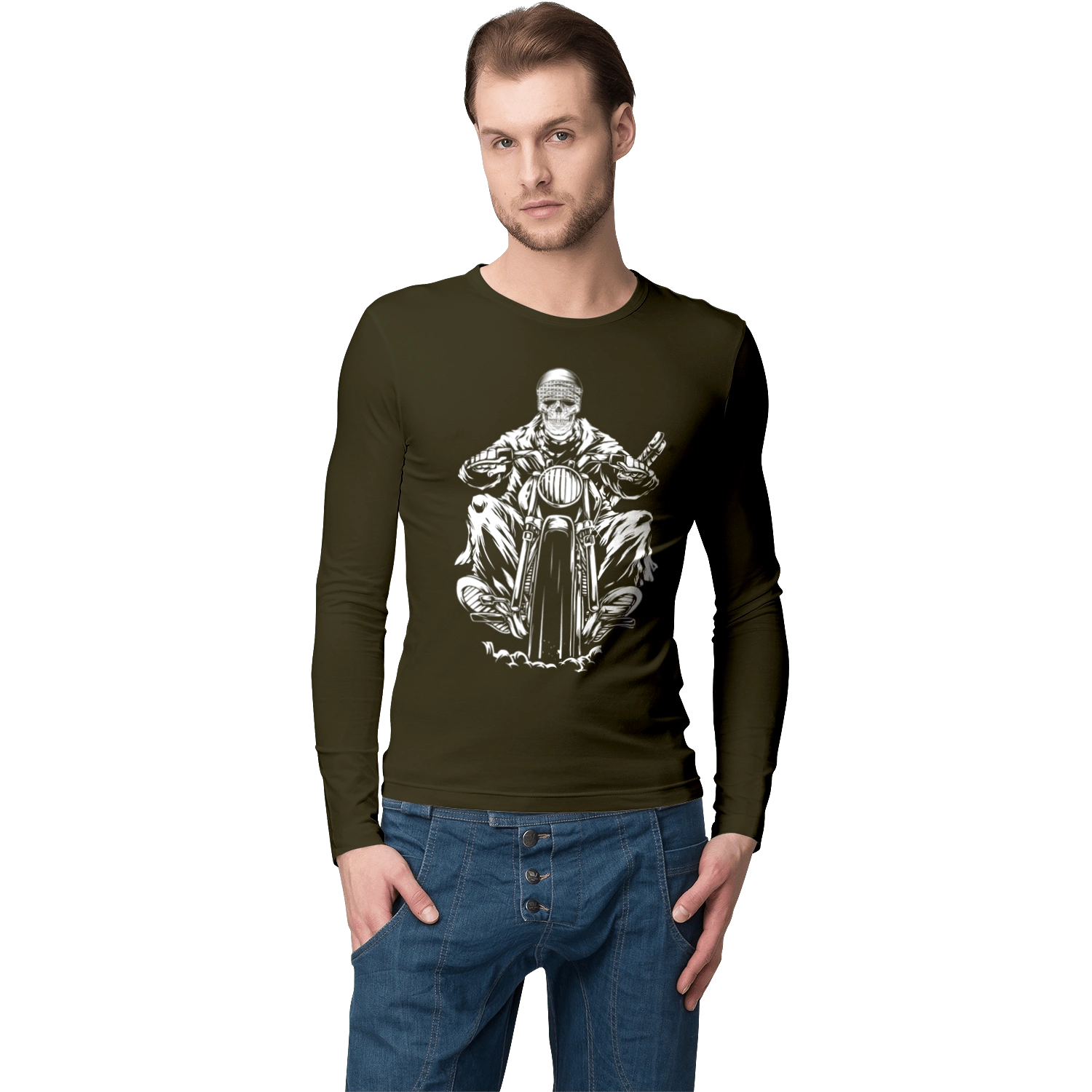 Череп на мотоциклі