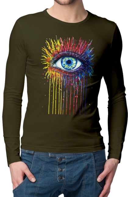 Красочно Течет Глаз