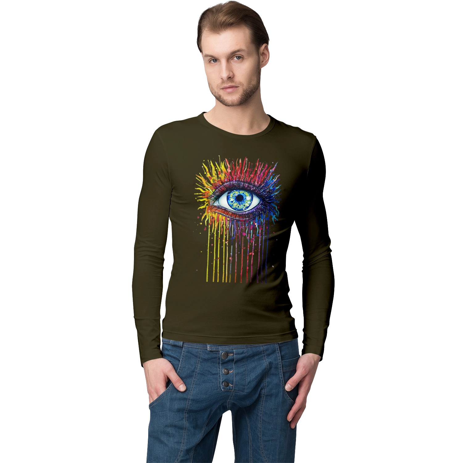 Красочно Течет Глаз