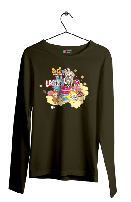 Чоловічий лонгслів з принтом "Labubu". Labubu, weird cute, іграшки, лабубу. 2070702