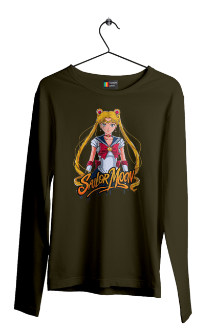 Men's longsleeve with prints Sailor Moon. Anime, drama, magical girl, sailor moon, tv series, usagi tsukino. 2070702