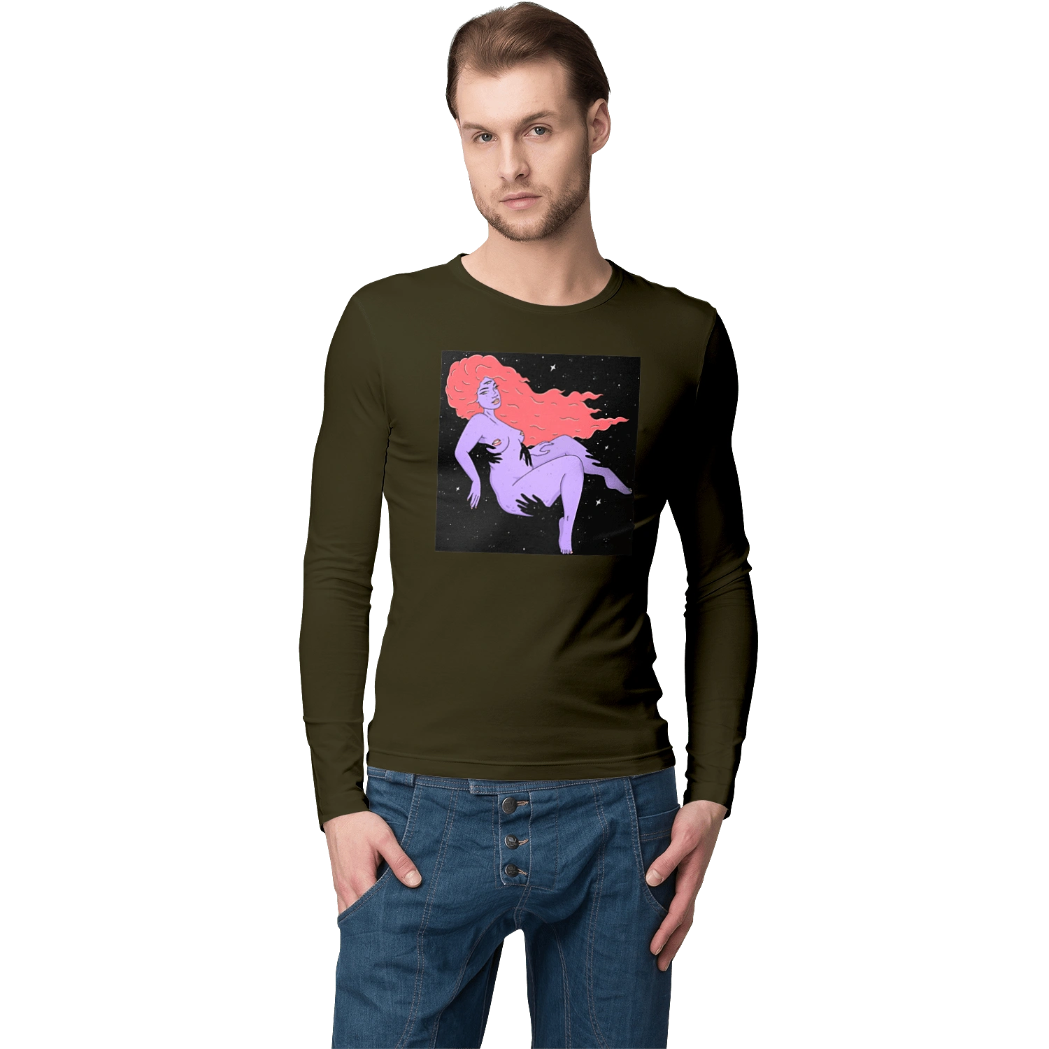 Purple Girl In Black Dire