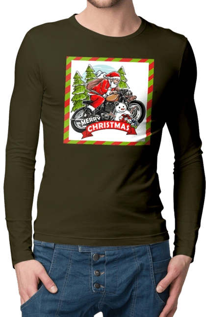 Santa on a motorcycle