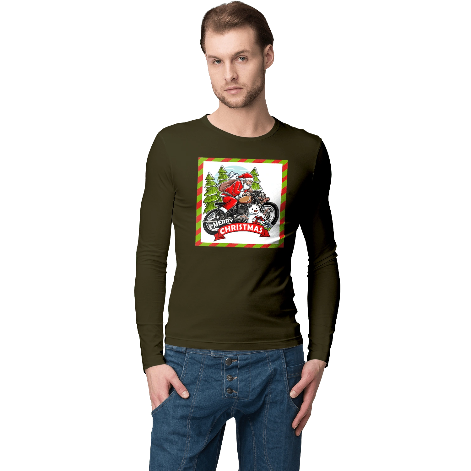 Santa on a motorcycle