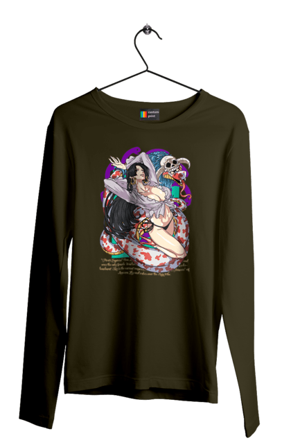 Men's longsleeve with prints One Piece Boa Hancock. Anime, boa hancock, manga, one piece, pirate empress, straw hat pirates. 2070702