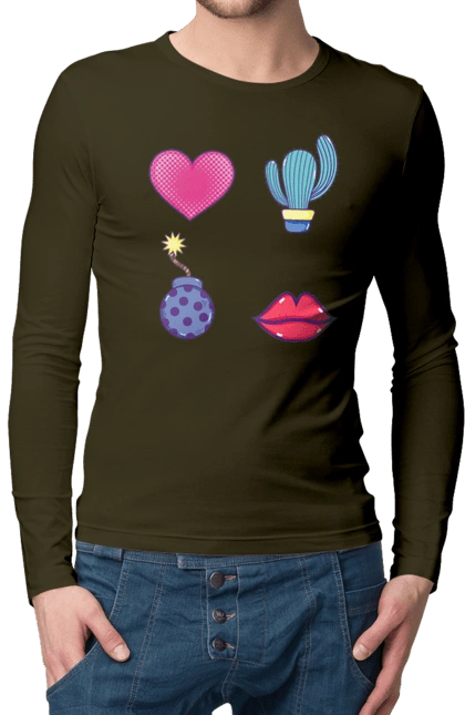 Heart, Cactus, Bomb, Lips