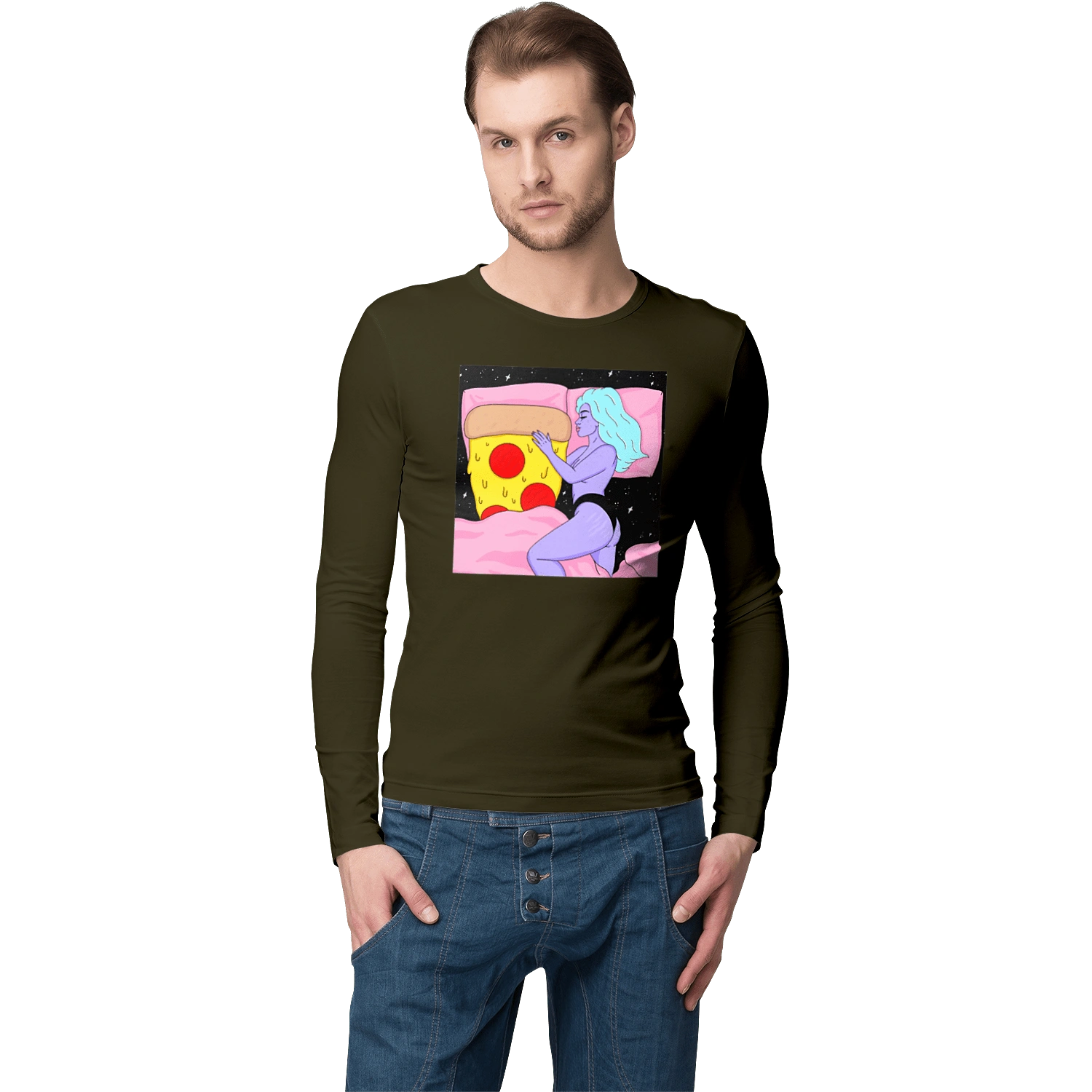 Фіолетова Дівчина І Піца