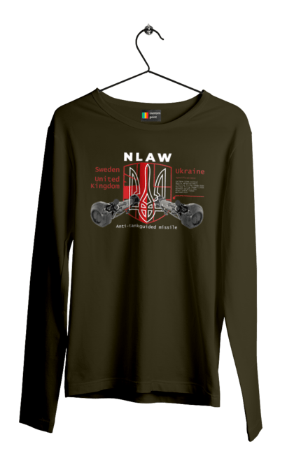Men`s longsleeve with prints NLAW. Caesar, himars, nlaw, patriot, weapons, zaluzhny. 2070702