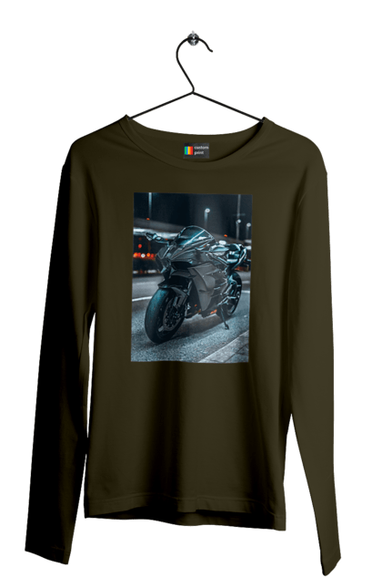 Чоловічий лонгслів з принтом "Мото цитаты". Байк, мото, спорт, цитаты. 2070702