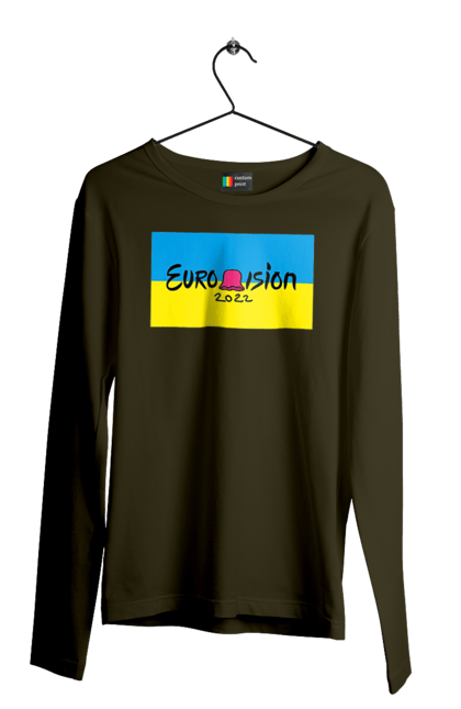 Чоловічий лонгслів з принтом "Євробачення за KALUSH Orchestra". Kalush orchestra, stefania, азов, врятувати азовсталь, врятувати захисників азовсталі, євробачення, звільнити, маріуполь, наші захисники, перемога, свобода. 2070702