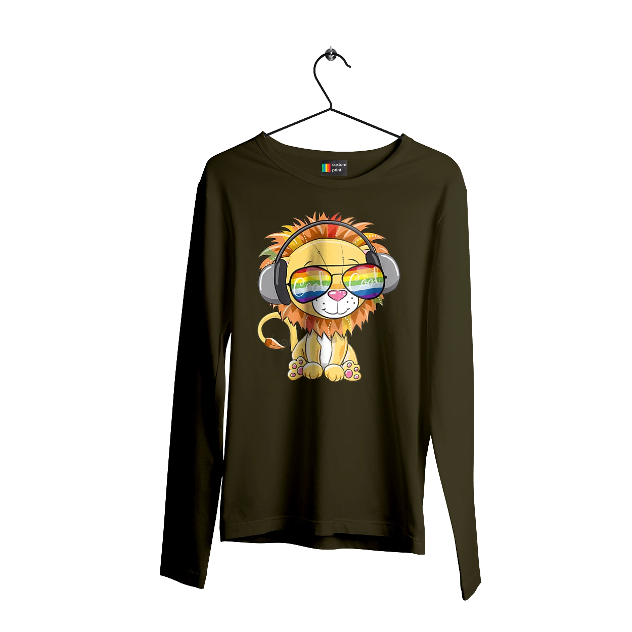 Lion In Glasses And Headphones