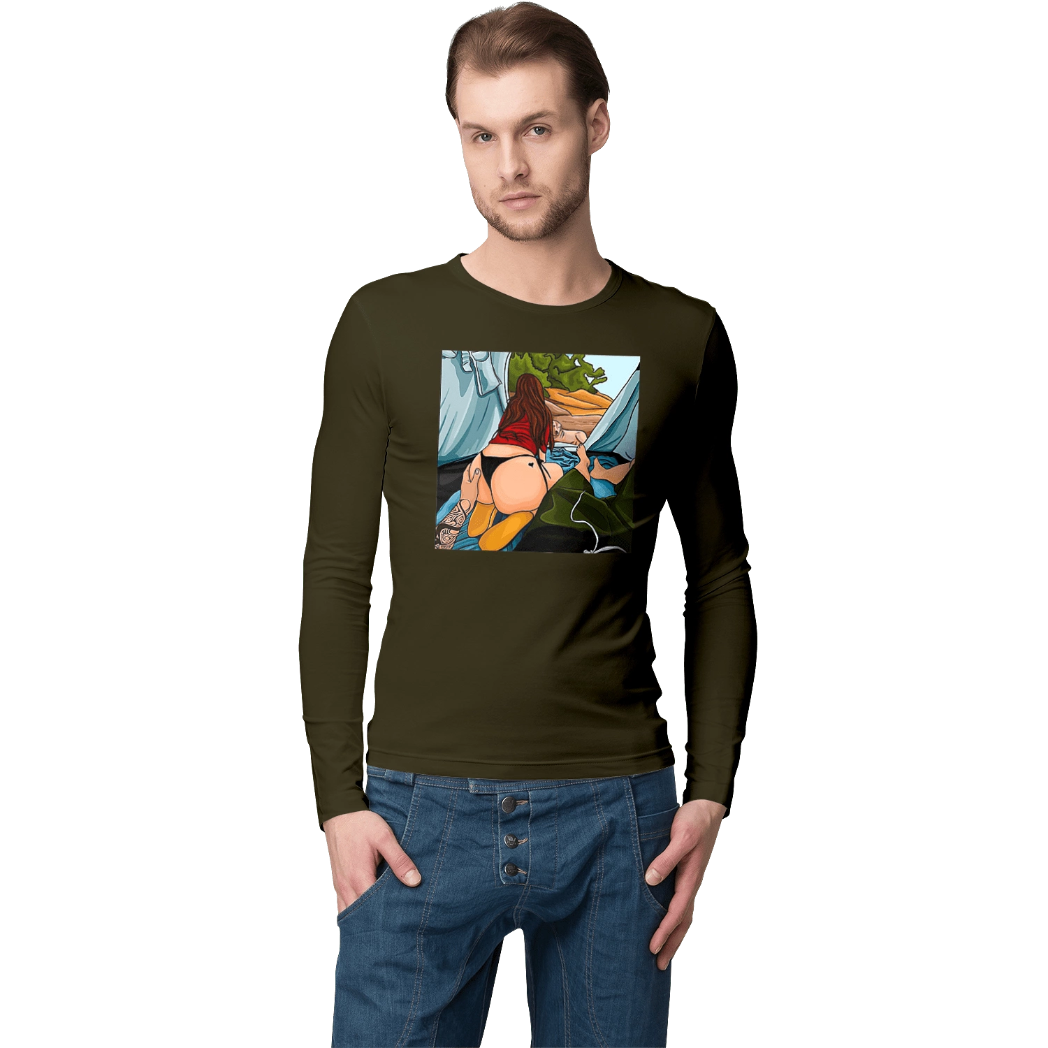 Rest With Favorite In The Tent