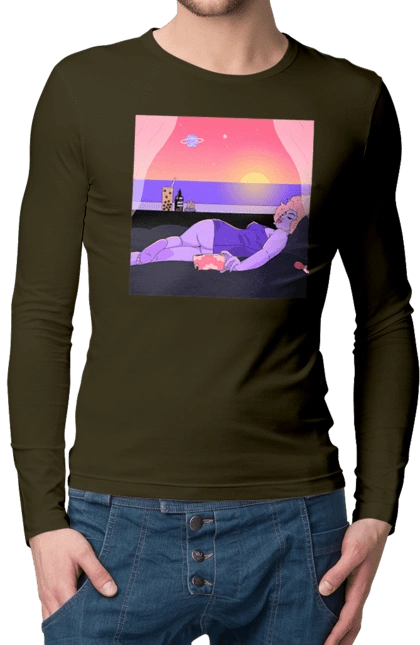 Purple Girl On Vacation