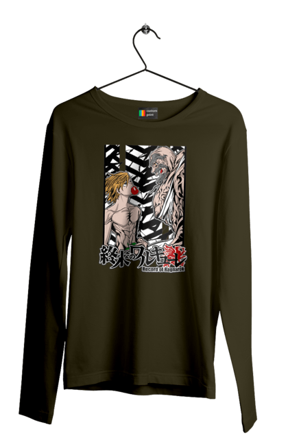 Men's longsleeve with prints Record of Ragnarok Adam vs Zeus. Adam, anime, comics, manga, netflix, record of ragnarok, zeus. 2070702