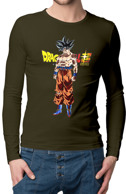 Чоловічій лонгслів з принтом "Перли дракона Сон Гоку". Dragon ball, manga, son goku, аніме, гоку, манга, перли дракона, сон гоку. 2070702