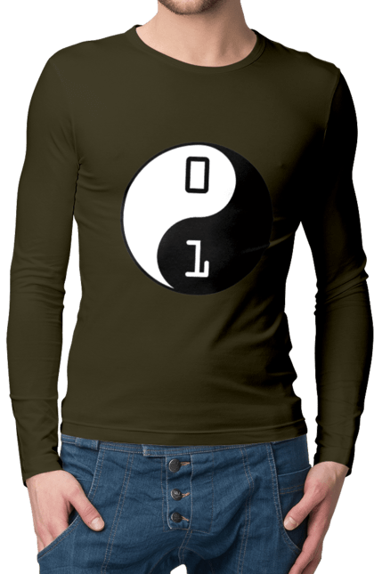 Чоловічий лонгслів з принтом "Інь Янь". Angular, c, css, html, it, javascript, jquery, php, python, react, svelt, vue, айтишник, айті, гумор, код, кодувати, прогер, програміст, програмісти, ти ж, ти ж програміст, тиж програміст. 2070702