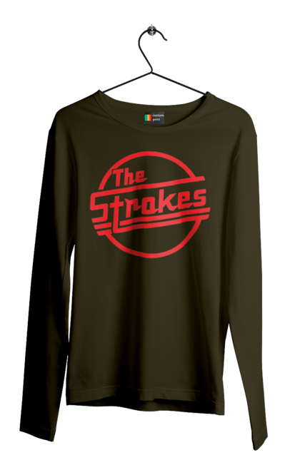 Men's longsleeve with prints The Strokes. Alternative rock, garage rock, group, indie, indie rock, music, post-punk revival, rock, strokes. 2070702