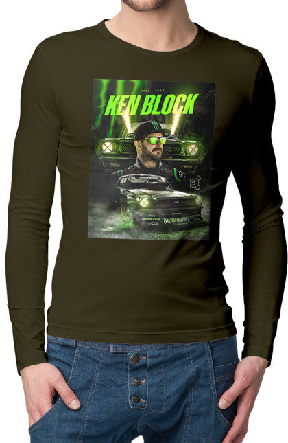 Men`s longsleeve with prints Ken Block. Ken block. 2070702