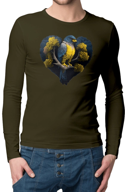 Blue and yellow falcon