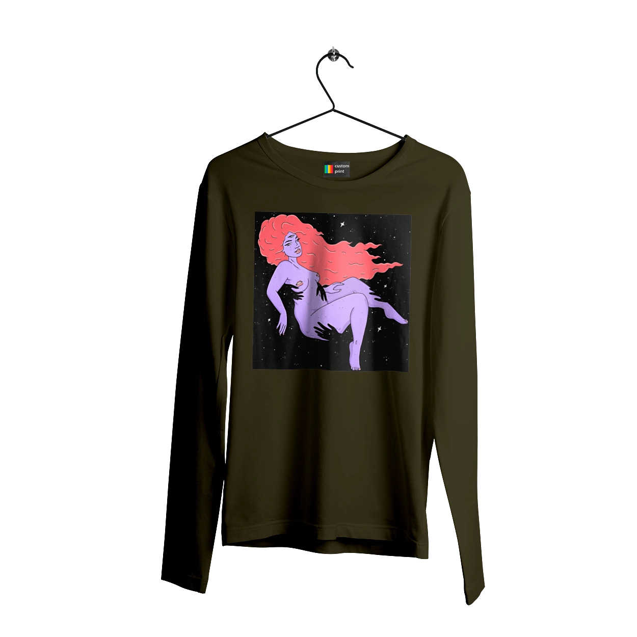 Purple Girl In Black Dire