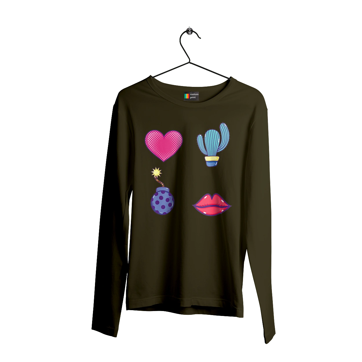 Heart, Cactus, Bomb, Lips