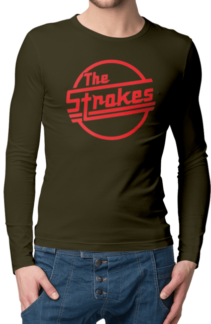 Men's longsleeve with prints The Strokes. Alternative rock, garage rock, group, indie, indie rock, music, post-punk revival, rock, strokes. 2070702