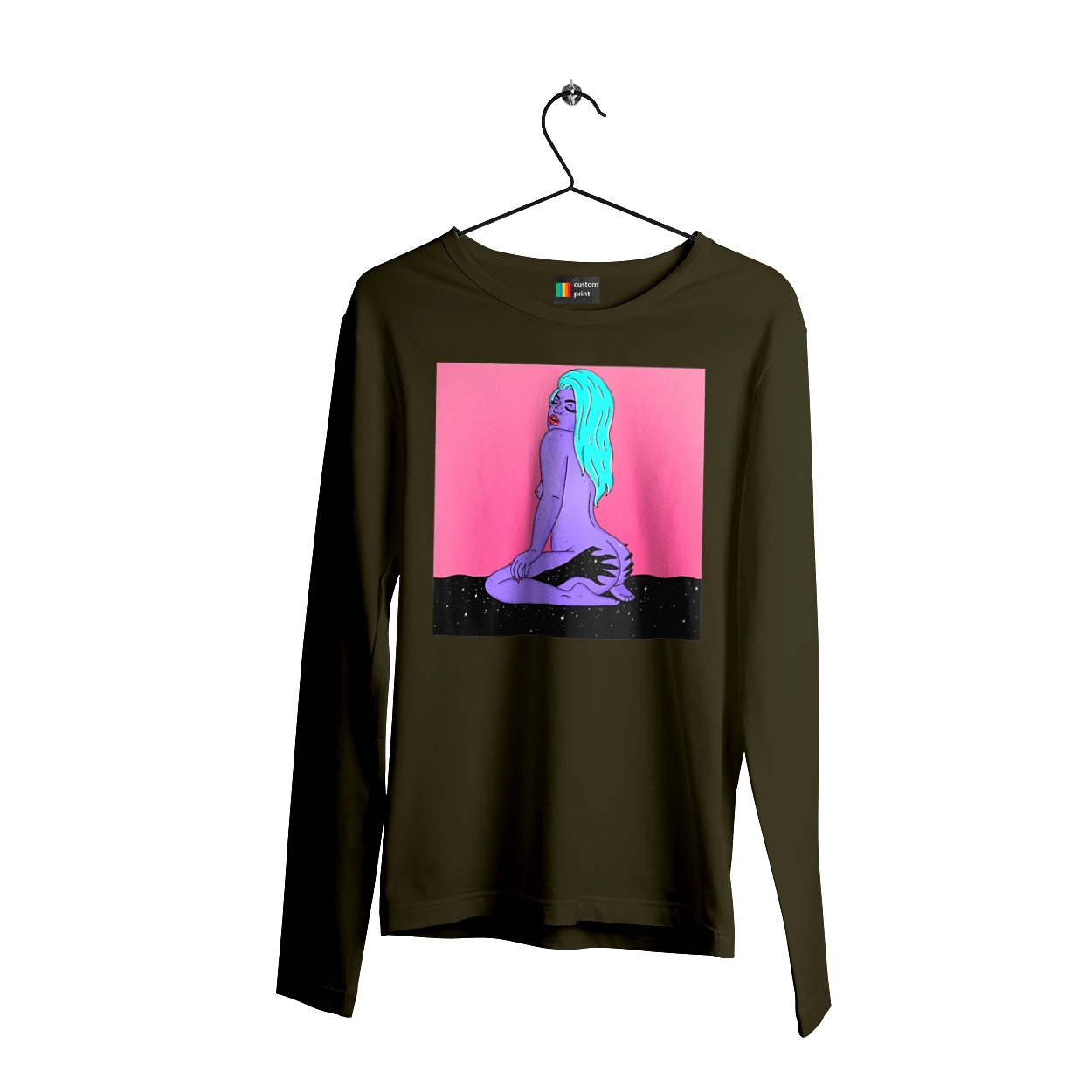 Purple Girl In Hands