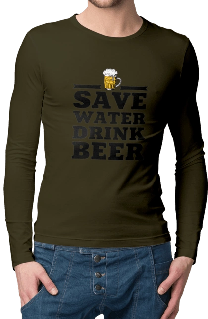 Save water, drink beer (black)