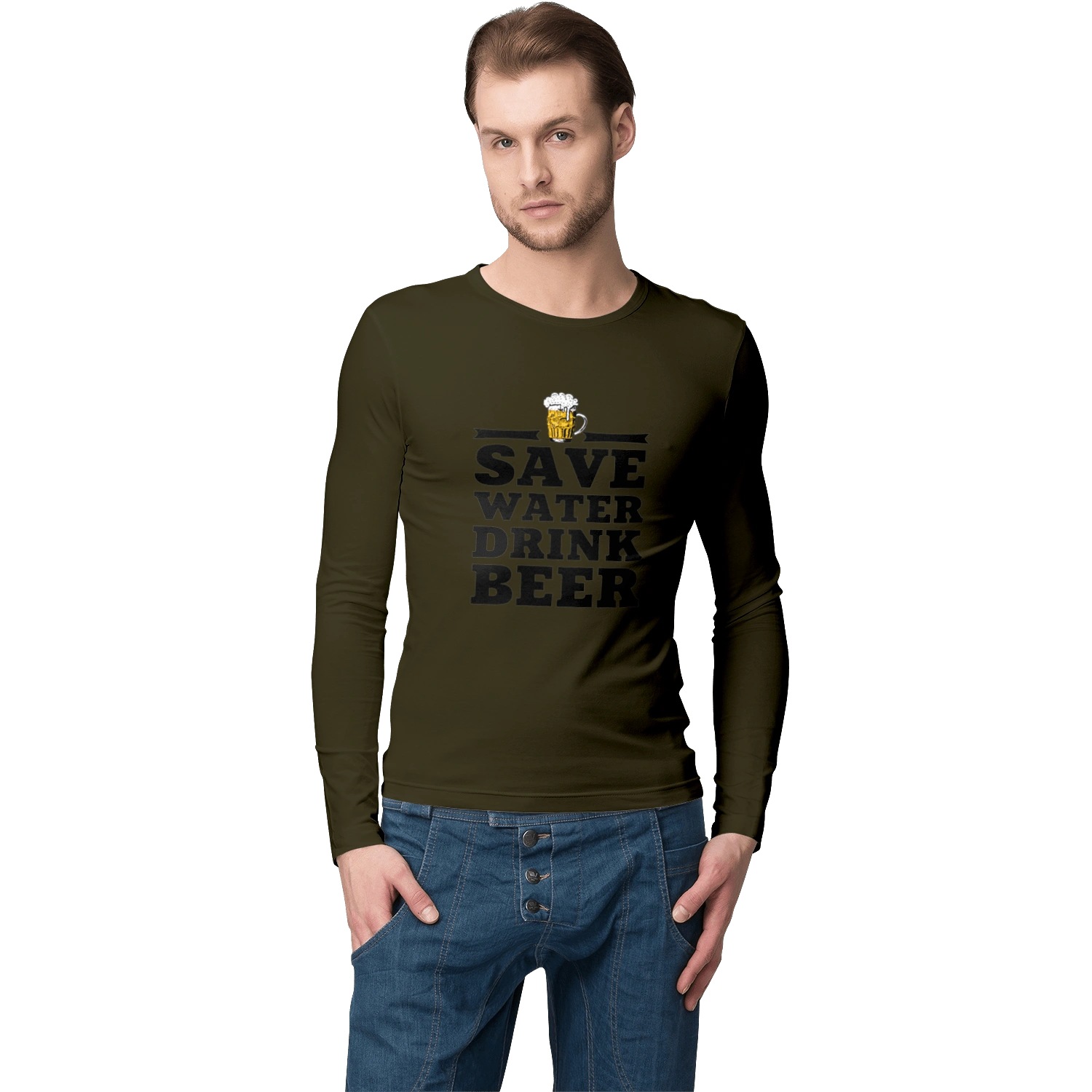 Save water, drink beer (black)