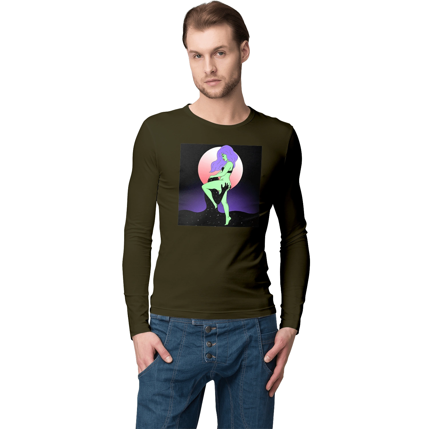 Green Girl And The Moon