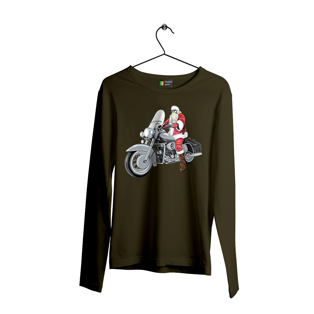 Santa On A Motorcycle