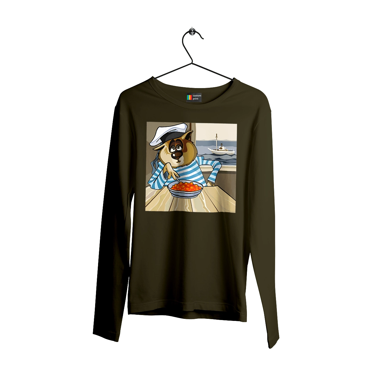 Cat Sailor, On The Ship Eats Red Caviar