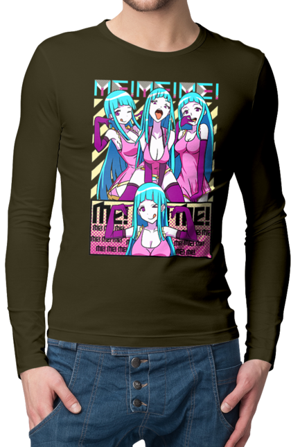 Men's longsleeve with prints Me! Me! Me!. Anime, clip, daoko, teddyloid, young woman. 2070702