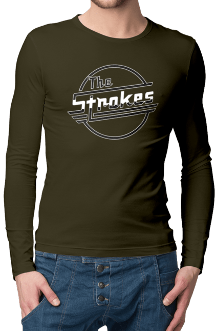 Men's longsleeve with prints The Strokes. Alternative rock, garage rock, group, indie, indie rock, music, post-punk revival, rock, strokes. 2070702