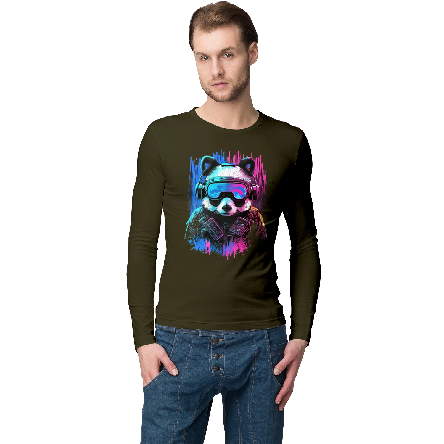 Панда в VR шолом