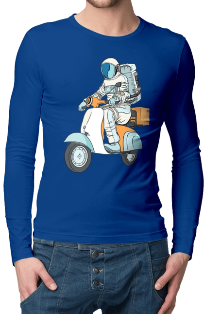 Astronaut on a motorcycle