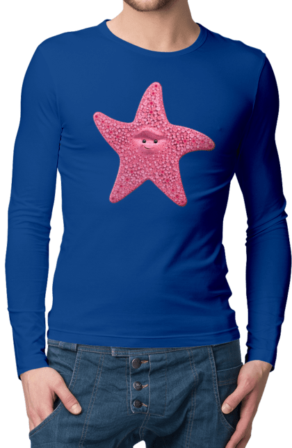 Men`s longsleeve with prints Star, In Search Of Nemo, Cartoon. Cartoon, finding nemo, star. 2070702