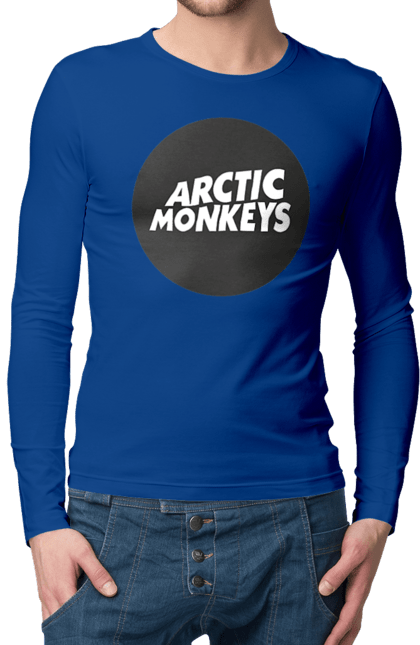 Чоловічій лонгслів з принтом "Arctic Monkeys". Arctic monkeys, арктичні мавпи, гаражний рок, група, інді рок, музика, постпанк ривайвл, психоделічний рок, рок. 2070702