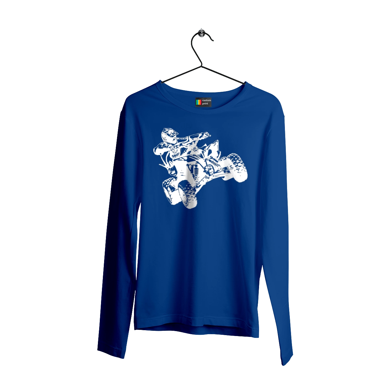 Людина На Квадроциклі Білий