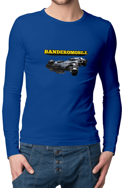 Men`s longsleeve with prints Truck. Bandera, batmobile, military equipment, super car, truck, зсу. 2070702