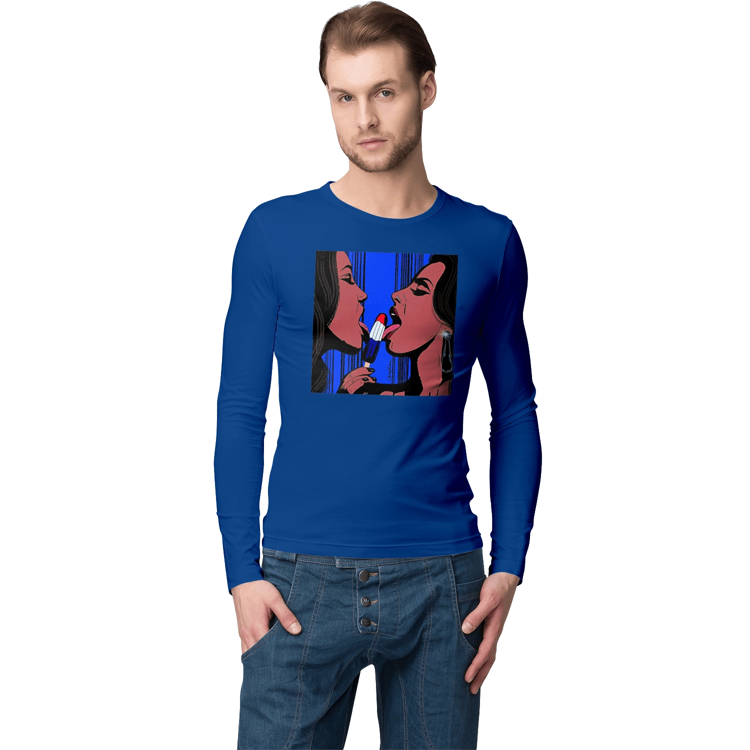 Girls Lick Ice Cream