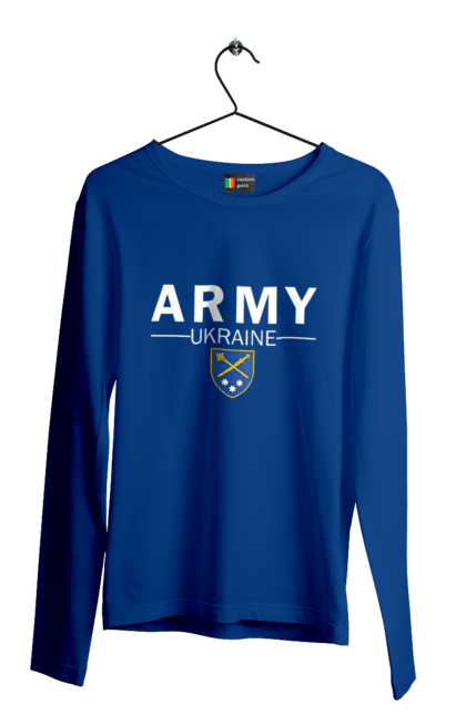 Men`s longsleeve with prints ARMY UKRAINE. Army ukraine, general staff emblem, zaluzhny. 2070702