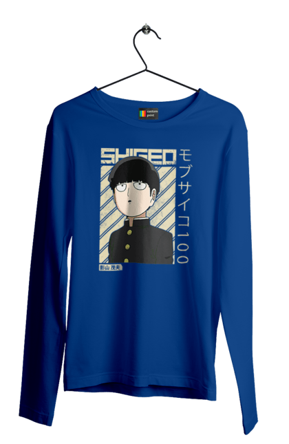 Чоловічій лонгслів з принтом "Mob Psycho 100". Anime, manga, mob psycho 100, shigeo kageyama, аніме, манга, моб, моб-вар ят 100, сігео кагеяма, шіґео каґеяма. 2070702