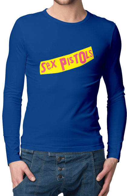 Men's longsleeve with prints Sex Pistols. Group, music, punk, punk revolution, punk rock, rock, sex pistols. 2070702