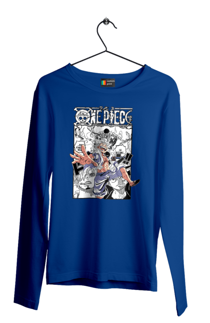 Men's longsleeve with prints One Piece Luffy. Anime, luffy, manga, monkey de luffy, one piece, pirates. 2070702