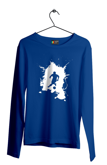 Men`s longsleeve with prints Football in the heart. Ball, championship, football, goal, sport, team, tournament, ukraine, victory. 2070702